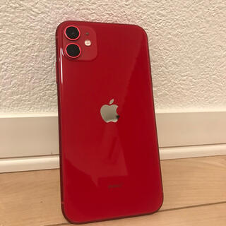 アイフォーン(iPhone)の極美品！iPhone11 64gb product red(スマートフォン本体)