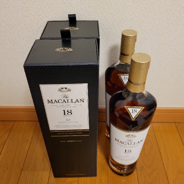 マッカラン18年 ２本セット 食品/飲料/酒の酒(ウイスキー)の商品写真