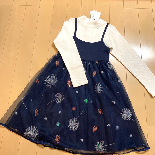 ANNA SUI mini(アナスイミニ)のANNA SUImini 140【新品】♡スパンコール♡ キッズ/ベビー/マタニティのキッズ服女の子用(90cm~)(ワンピース)の商品写真