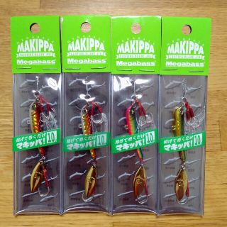 メガバス(Megabass)のマキッパ10g（アカキン×2&ブルピンゴールド&グリーンゴールド）(ルアー用品)