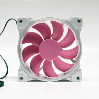 PCファン ZF-12025-PINK White LED 3個セット(PCパーツ)