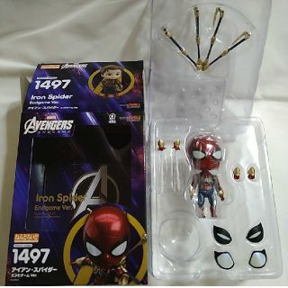 グッドスマイルカンパニー(GOOD SMILE COMPANY)のねんどろいど アイアン・スパイダー エンドゲーム Ver.髪&表情パーツ欠品(その他)