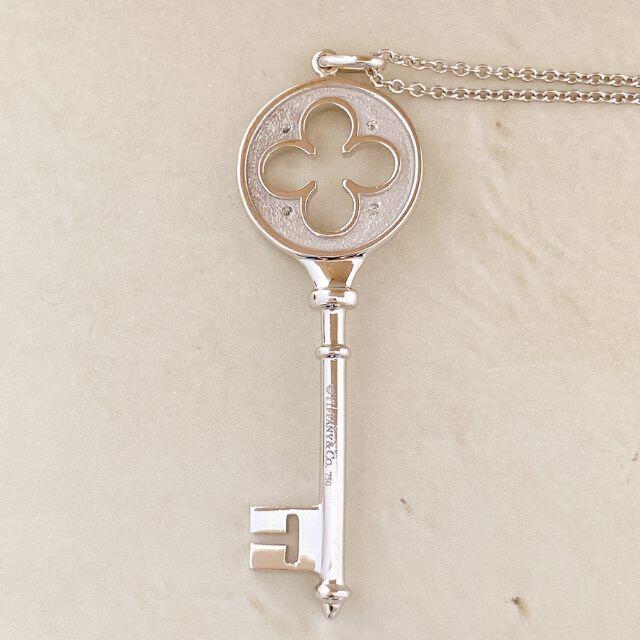 Tiffany クローバーキー ダイヤモンド K18WG 美品の通販 by coco❤️ジュエリー|ティファニーならラクマ & Co. - ティファニー 限定品安い