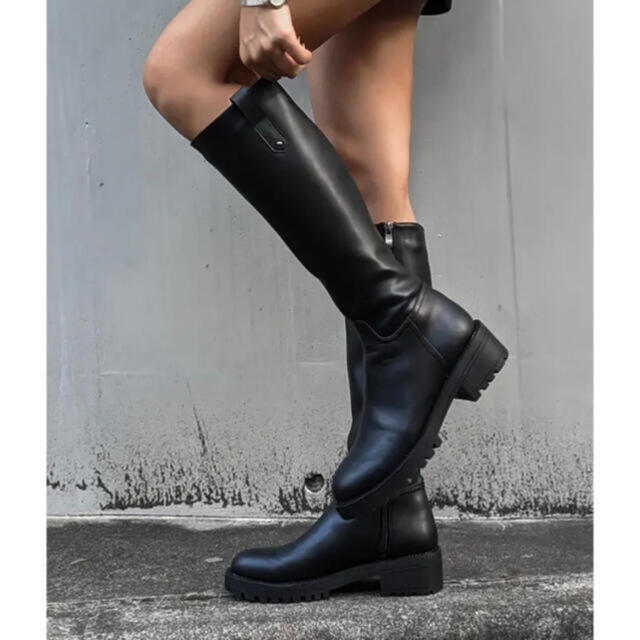 ACLENT Lug sole long boots