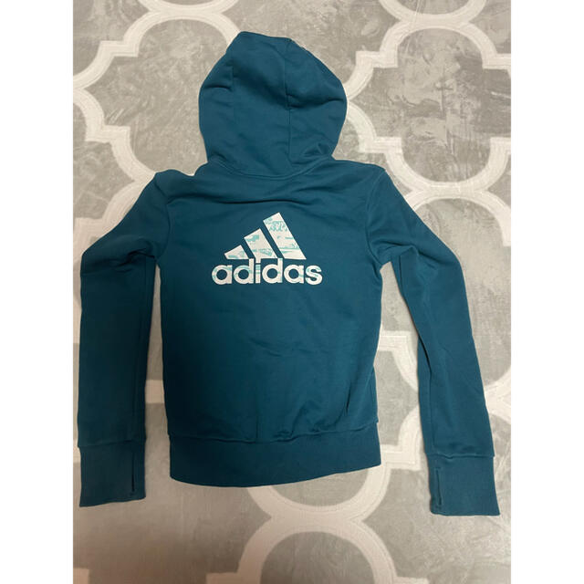 adidas(アディダス)のadidas ジップアップパーカー 130cm キッズ/ベビー/マタニティのキッズ服女の子用(90cm~)(ジャケット/上着)の商品写真