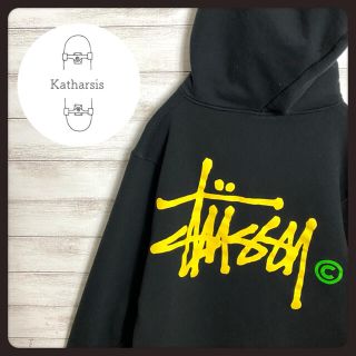 ステューシー(STUSSY)の【入手困難】ステューシー　バックプリント　ワンポイント　フルジップ　パーカー(パーカー)