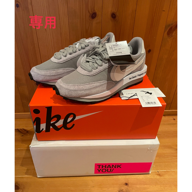 メンズNike sacai fragment LDWaffle grey 27cm