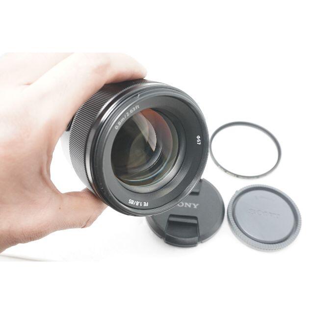 美品　ソニー　SEL85F18　純正 フルサイズ Aマウント 85ｍｍ F1.8 スマホ/家電/カメラのカメラ(レンズ(単焦点))の商品写真