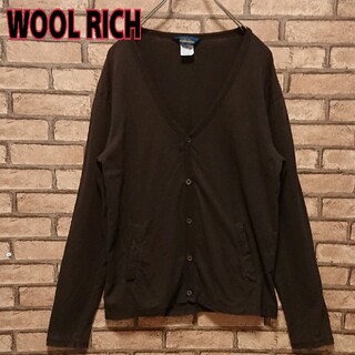 ウールリッチ(WOOLRICH)のWOOL RICH ウールリッチ ブラウン系 薄手 カーディガン(カーディガン)