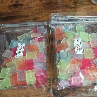 京都限定 京のうす飴さん 京友禅 2袋 セット グミッツェル 琥珀糖 ASMR(菓子/デザート)