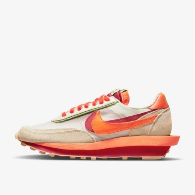 Clot×Sacai×Nike LD Waffle Orange Blaze