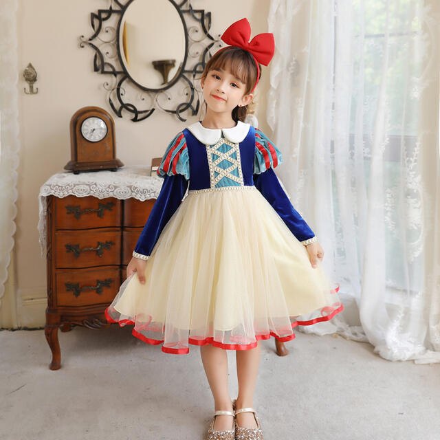 即日発送　キッズ　プリンセス　ハロウィン　コスプレ　110 キッズ/ベビー/マタニティのキッズ服女の子用(90cm~)(ドレス/フォーマル)の商品写真