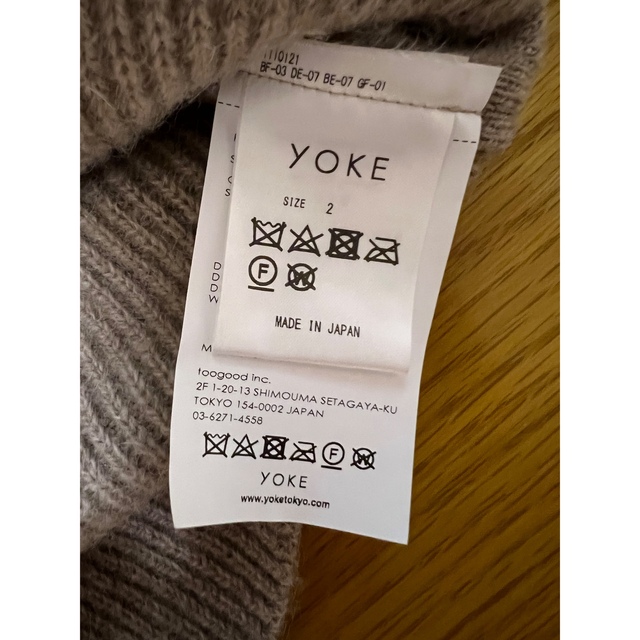 1LDK SELECT(ワンエルディーケーセレクト)のYOKE for ATTEMPT 7G ALPACA CARDIGAN メンズのトップス(カーディガン)の商品写真