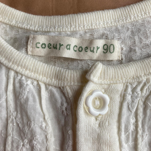 coeur a coeur(クーラクール)のクーラクール 薄手カーディガン 90 キッズ/ベビー/マタニティのキッズ服女の子用(90cm~)(カーディガン)の商品写真