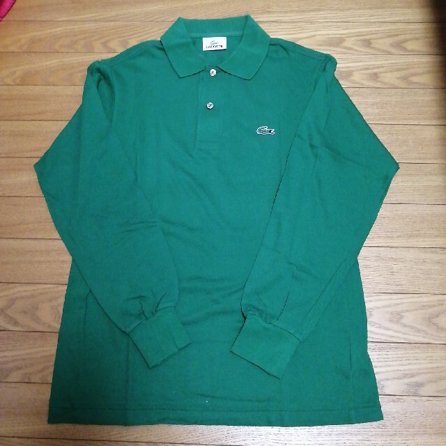 LACOSTE(ラコステ)の美品 人気グリーン ラコステ LACOSTE L1312W 長袖 ポロシャツ 2 メンズのトップス(ポロシャツ)の商品写真