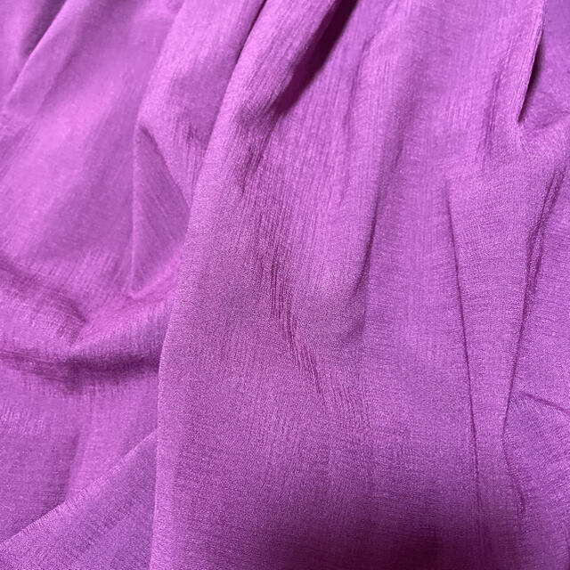 Rope' Picnic(ロペピクニック)のフレアスカート パープル ピンク カラースカート レディースのスカート(ひざ丈スカート)の商品写真