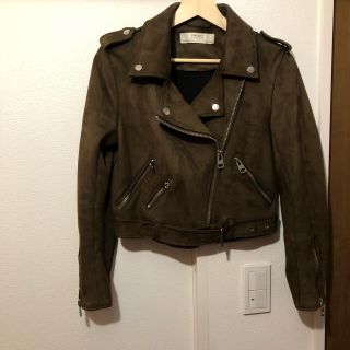 ザラ(ZARA)のZARA ストラディバリウス スエードライダース(ライダースジャケット)