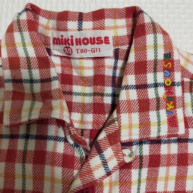 mikihouse(ミキハウス)のミキハウス　長袖　シャツ　80サイズ　男の子 キッズ/ベビー/マタニティのベビー服(~85cm)(シャツ/カットソー)の商品写真