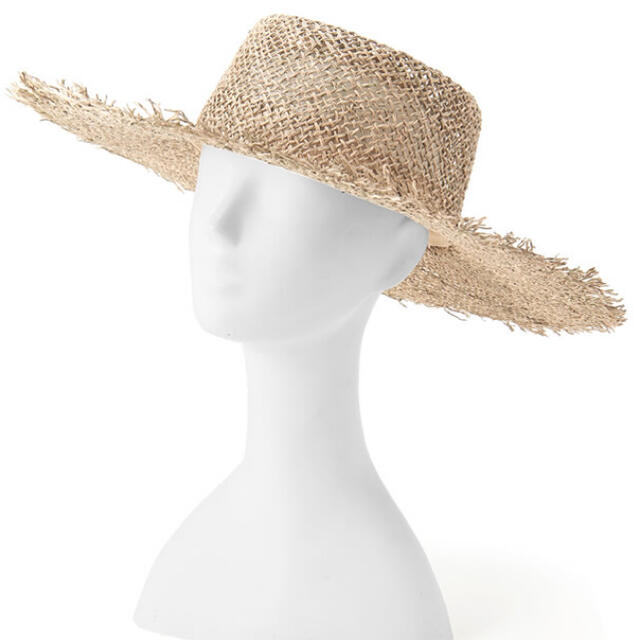 GRL(グレイル)のストローツバ広ハット レディースの帽子(麦わら帽子/ストローハット)の商品写真