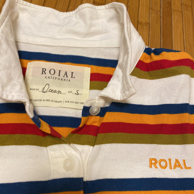 roial(ロイヤル)の美品 ROIAL ロイヤル ボーダー ポロシャツ レディース レディースのトップス(ポロシャツ)の商品写真
