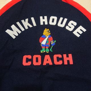 mikihouse - 90s MIKI HOUSE スタジャン 古着 刺繍 ミキハウス 紺 赤