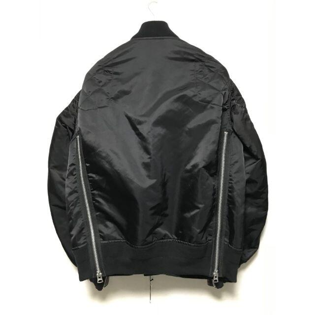 sacai(サカイ)のSACAI　ライダース MA-1　黒　4　新品　サカイ メンズのジャケット/アウター(フライトジャケット)の商品写真