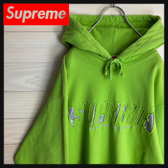 Supreme - 【人気Lサイズ】シュプリーム☆リフレクターロゴ入りパーカー 希少カラー 即完売 【人気商品】 【人気商品】