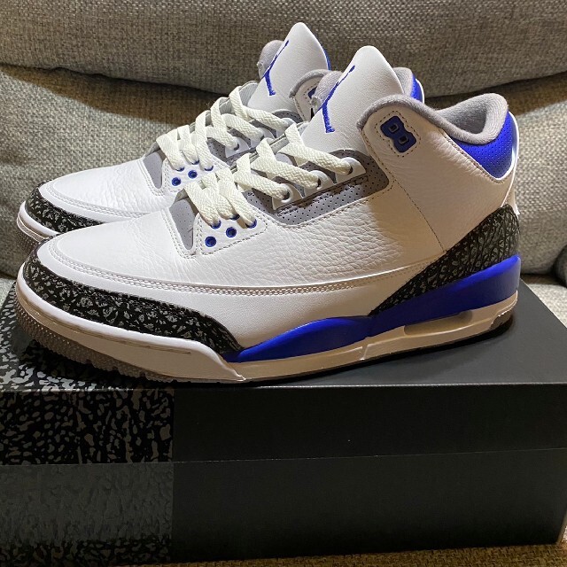 NIKE(ナイキ)のNIKE AIR JORDAN 3 RACER BLUE メンズの靴/シューズ(スニーカー)の商品写真