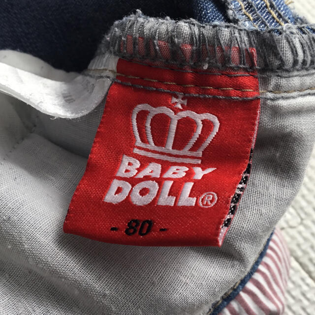 BABYDOLL(ベビードール)の80cm 90cm baby doll デニムパンツ キッズ/ベビー/マタニティのベビー服(~85cm)(パンツ)の商品写真