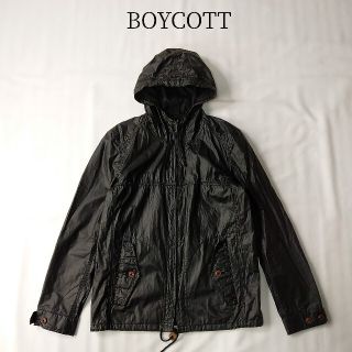 ボイコット(BOYCOTT)のBOYCOTT レザージップアップパーカー 牛革 ココナッツボタン サイズ2(レザージャケット)