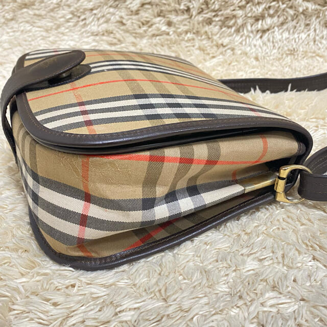 美品】バーバリー ショルダーバッグ ノバチェック シャドー 美品】バーバリー ショルダーバッグ ノバチェック シャドー