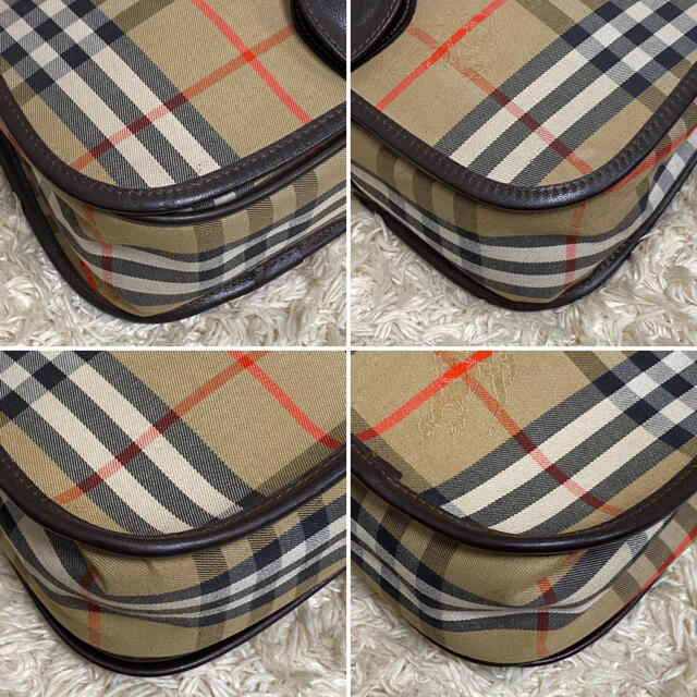 美品】バーバリー ショルダーバッグ ノバチェック シャドー 美品】バーバリー ショルダーバッグ ノバチェック シャドー