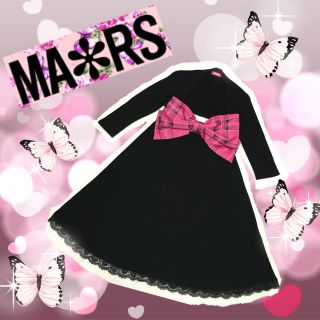 マーズ(MA＊RS)のMA＊RS♡ピンクチェック♡リボン♡ワンピース(ひざ丈ワンピース)