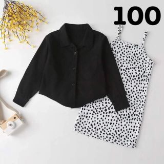 ザラキッズ(ZARA KIDS)の【100】コーデュロイシャツ ワンピース 2点セット(ワンピース)