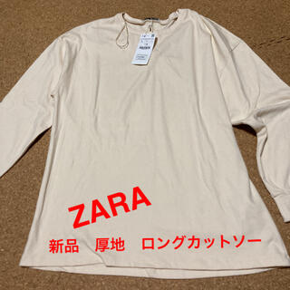 ザラ(ZARA)のれいこんぐ様専用　ZARA 新品　厚地カットソー(カットソー(長袖/七分))