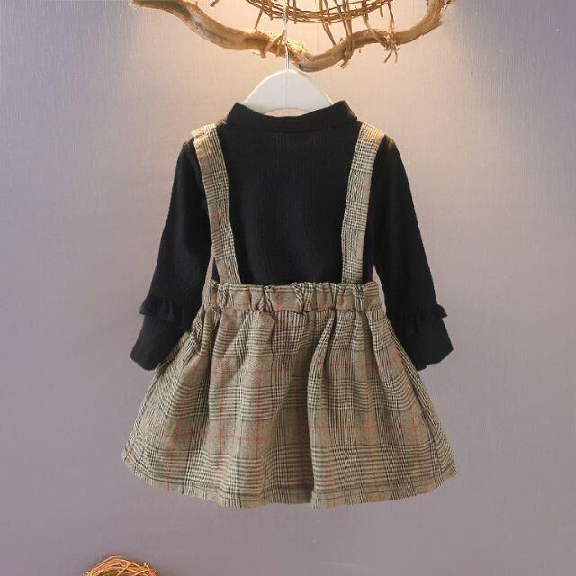 90～130　ワンピース　フォーマル　チェック　子供服 キッズ/ベビー/マタニティのキッズ服女の子用(90cm~)(ワンピース)の商品写真