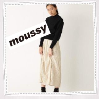 マウジー(moussy)の【新品】moussy  レースマキシスカート(ロングスカート)