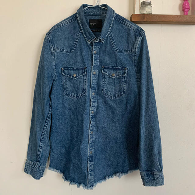 ZARA(ザラ)のZARA デニムシャツ　Mサイズ メンズのトップス(シャツ)の商品写真