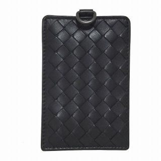 ボッテガヴェネタ(Bottega Veneta)のボッテガヴェネタ パスケース美品  黒(名刺入れ/定期入れ)