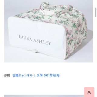 ローラアシュレイ(LAURA ASHLEY)のローラアシュレイ花柄レジカゴバック(トートバッグ)