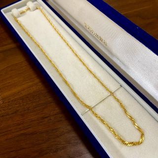 ジュエリーツツミ(JEWELRY TSUTSUMI)のぽんこむ様 専用 k24 純金　スクリューネックレス　チェーン(ネックレス)