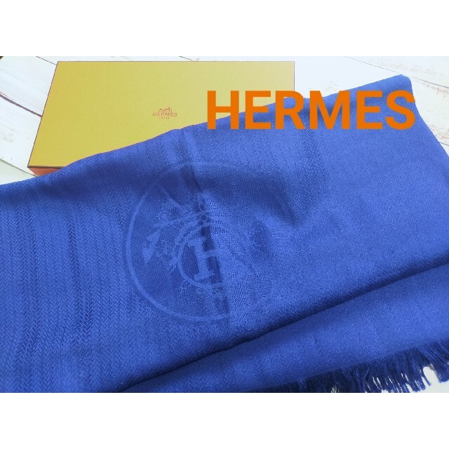 フランス製エルメス　HERMES ニューリブリス　ストール　マフラー