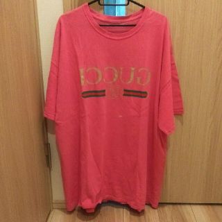 グッチ(Gucci)の【早いもの勝ち】GUCCI　Tシャツ（ピンク／XLサイズ）(Tシャツ/カットソー(半袖/袖なし))