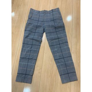 スピックアンドスパン(Spick & Span)の【はなちゃん様専用】Spick and Span チェックパンツ　グレー　40 (カジュアルパンツ)