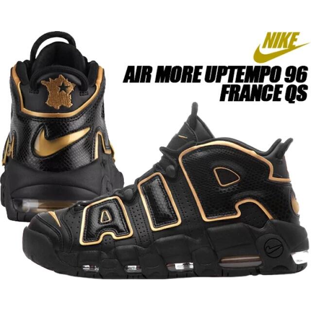 NIKE AIR MORE UPTEMPO 96 ブラックゴールド　US10.5