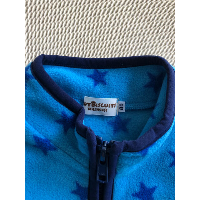 mikihouse(ミキハウス)のミキハウス　ホットビスケッツ　フリースパーカー　アウター　80 キッズ/ベビー/マタニティのベビー服(~85cm)(ジャケット/コート)の商品写真