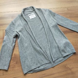 ザラキッズ(ZARA KIDS)のザラzaraショールカーディガングレー美品羽織物110女の子(カーディガン)