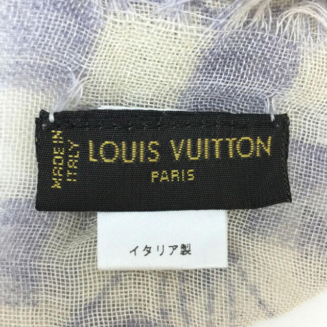 ルイ ヴィトン LOUIS VUITTON 大判ストール カシミヤ シルク 3