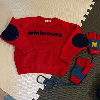 ミキハウス(mikihouse)のセーターと手袋(ニット)