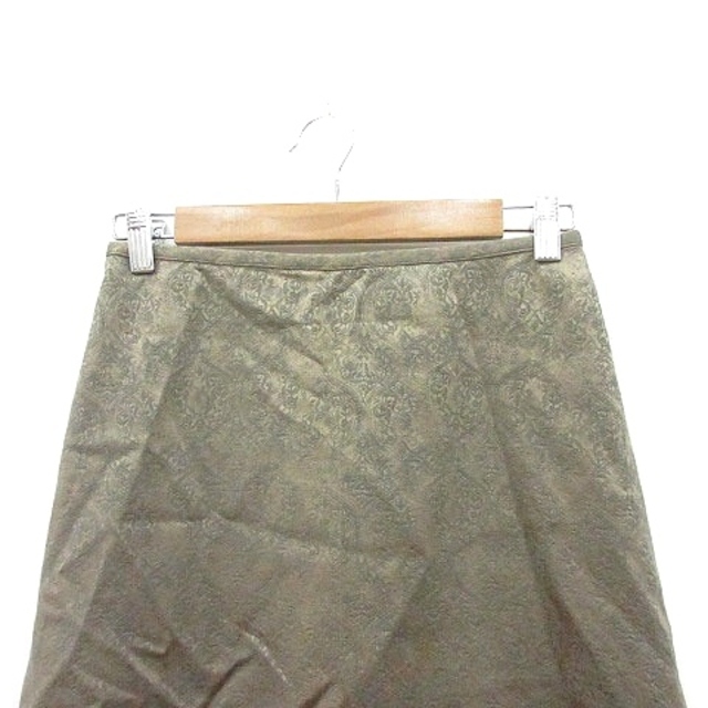 DES PRES(デプレ)のデプレ トゥモローランド フレアスカート ミモレ ロング 総柄 0 グレージュ レディースのスカート(ロングスカート)の商品写真
